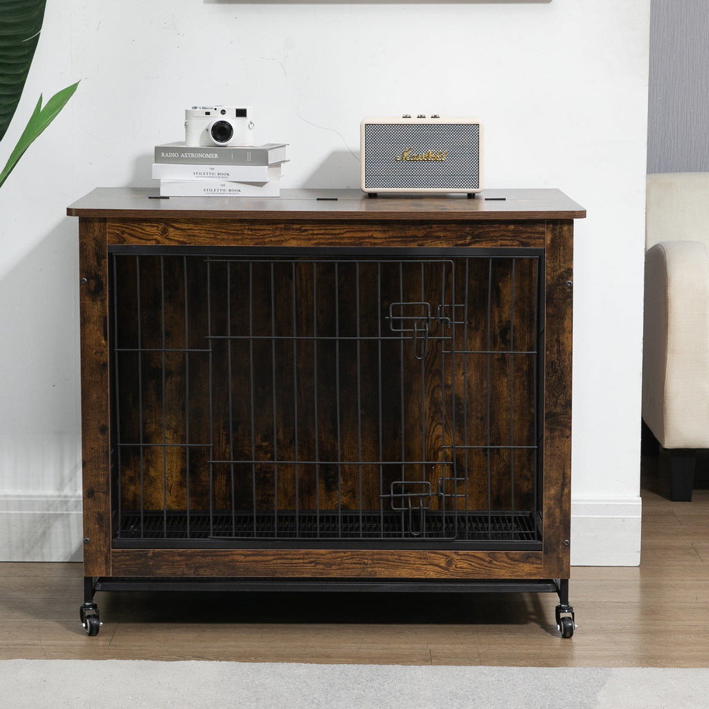 38 Inch Heavy-Duty Dog Crate Furniture - petspots