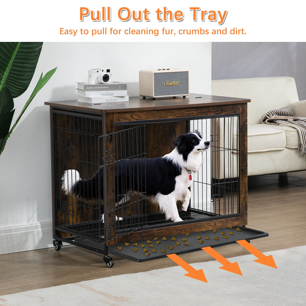 38 Inch Heavy-Duty Dog Crate Furniture - petspots