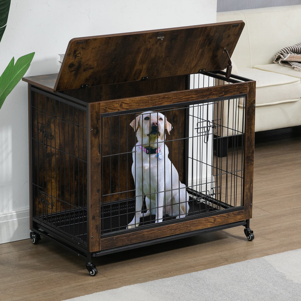 38 Inch Heavy-Duty Dog Crate Furniture - petspots