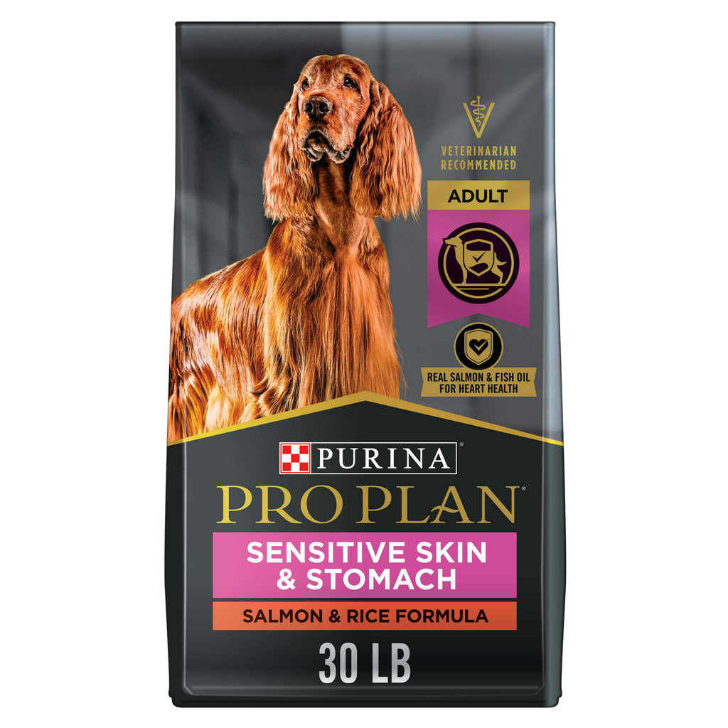 Purina Pro Plan Sensitive Skin and Sensitive Stomach Dog Food Salmon and Rice Formula - petspots