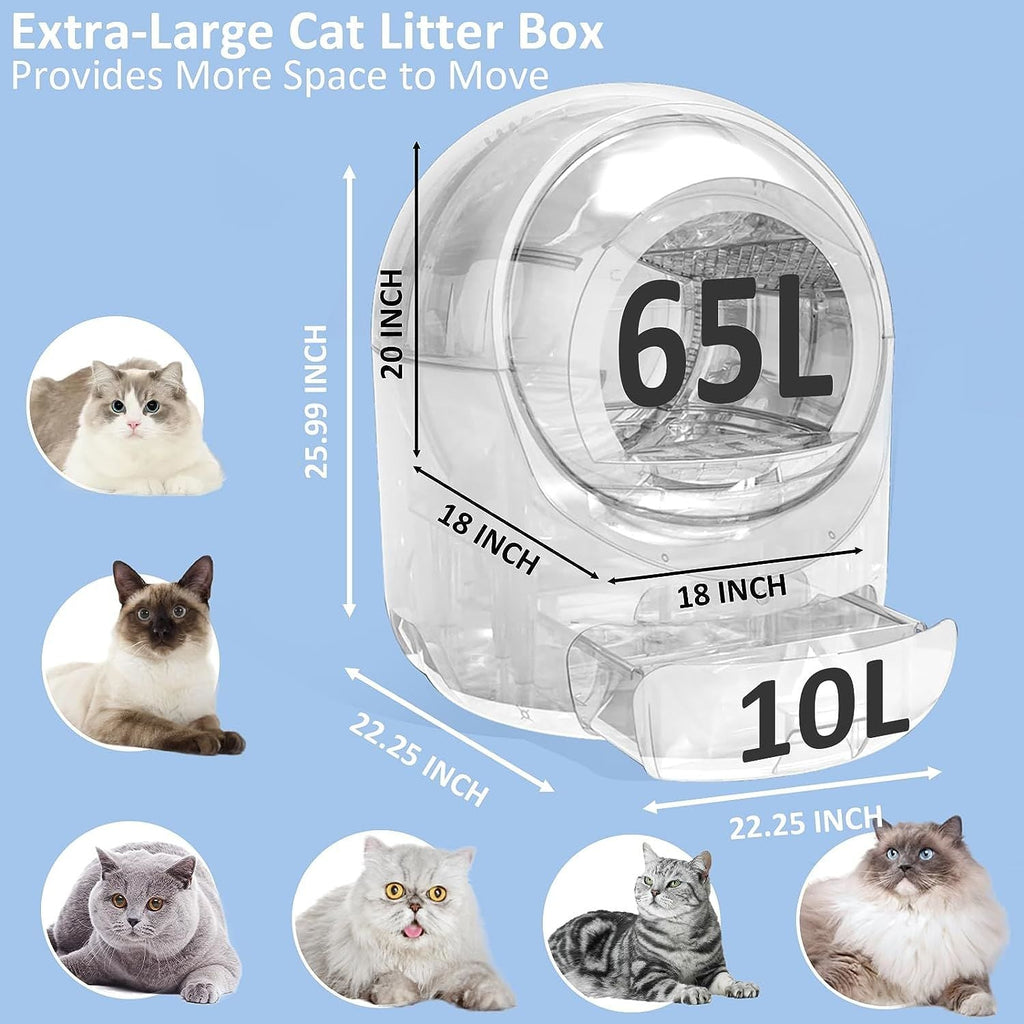 Self Cleaning Cat Litter Box, Automatic Cat Litter Box for Cat - petspots