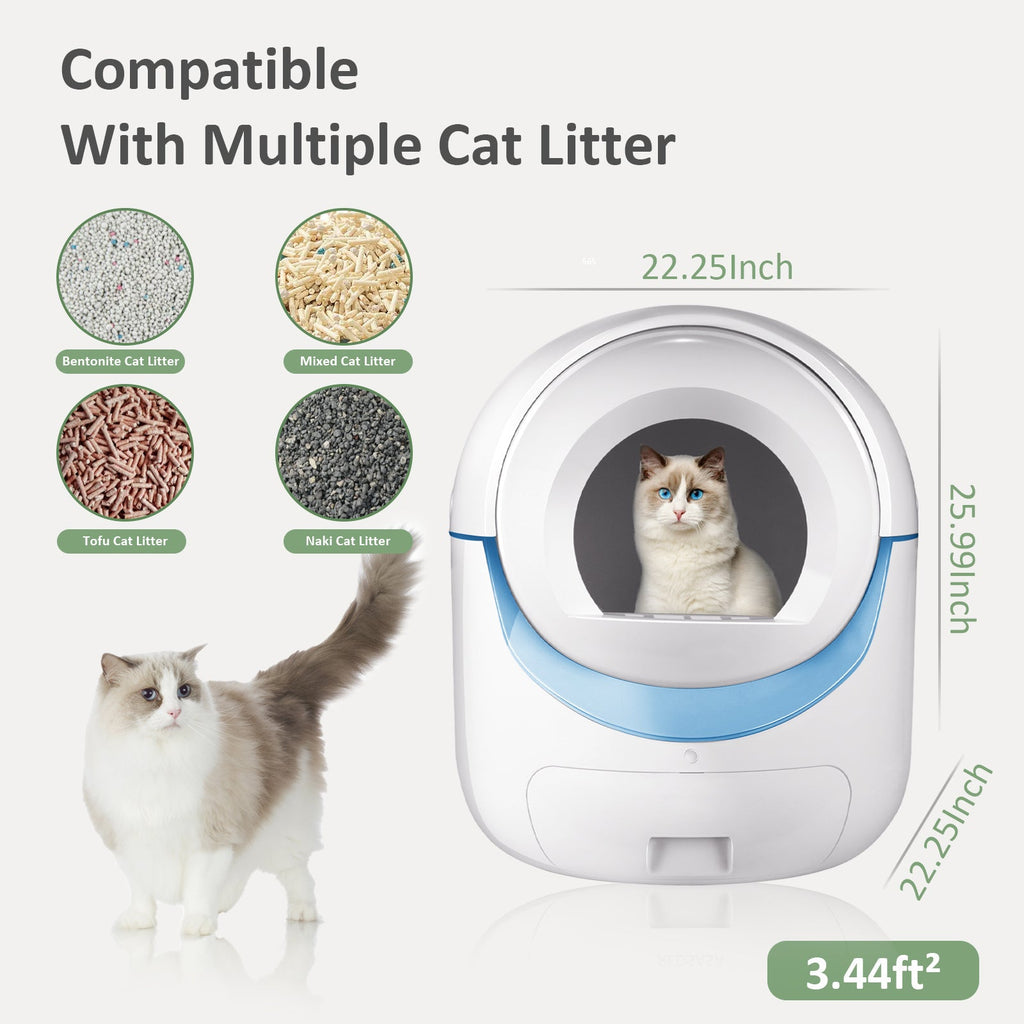 Self Cleaning Cat Litter Box, Automatic Cat Litter Box for Cat - petspots